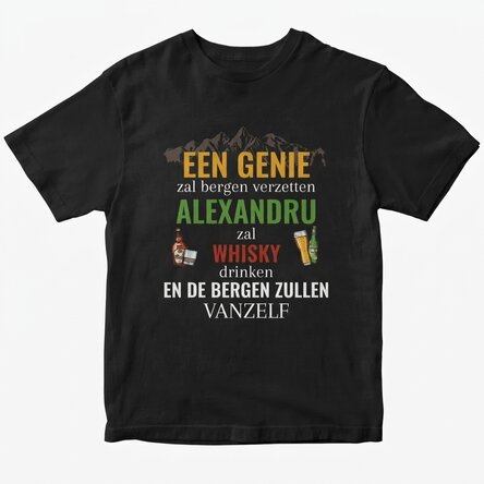 Katoenen T-shirt met gepersonaliseerde tekst - Mut muntii