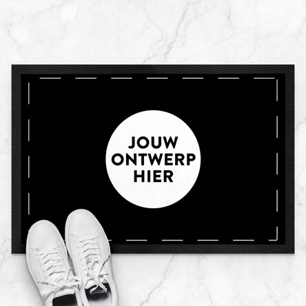 Op maat gemaakte deurmat met jouw eigen ontwerp