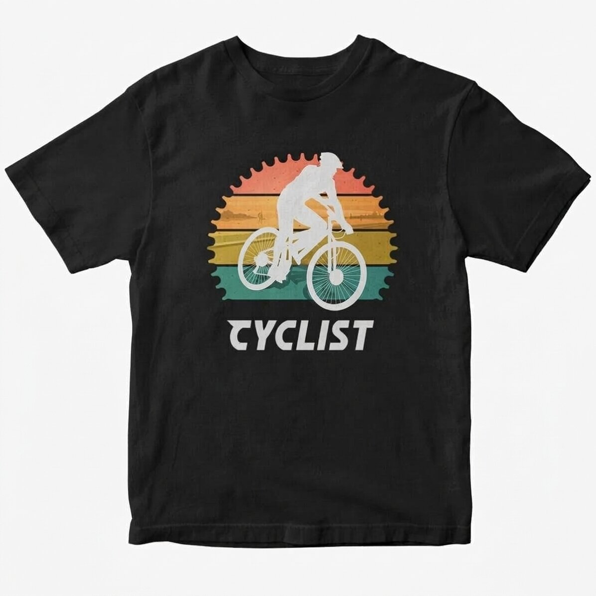 Katoenen T-shirt met gepersonaliseerde tekst - Fietser