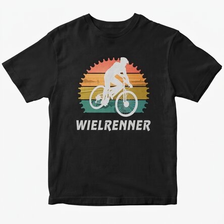 Katoenen T-shirt met gepersonaliseerde tekst - Fietser