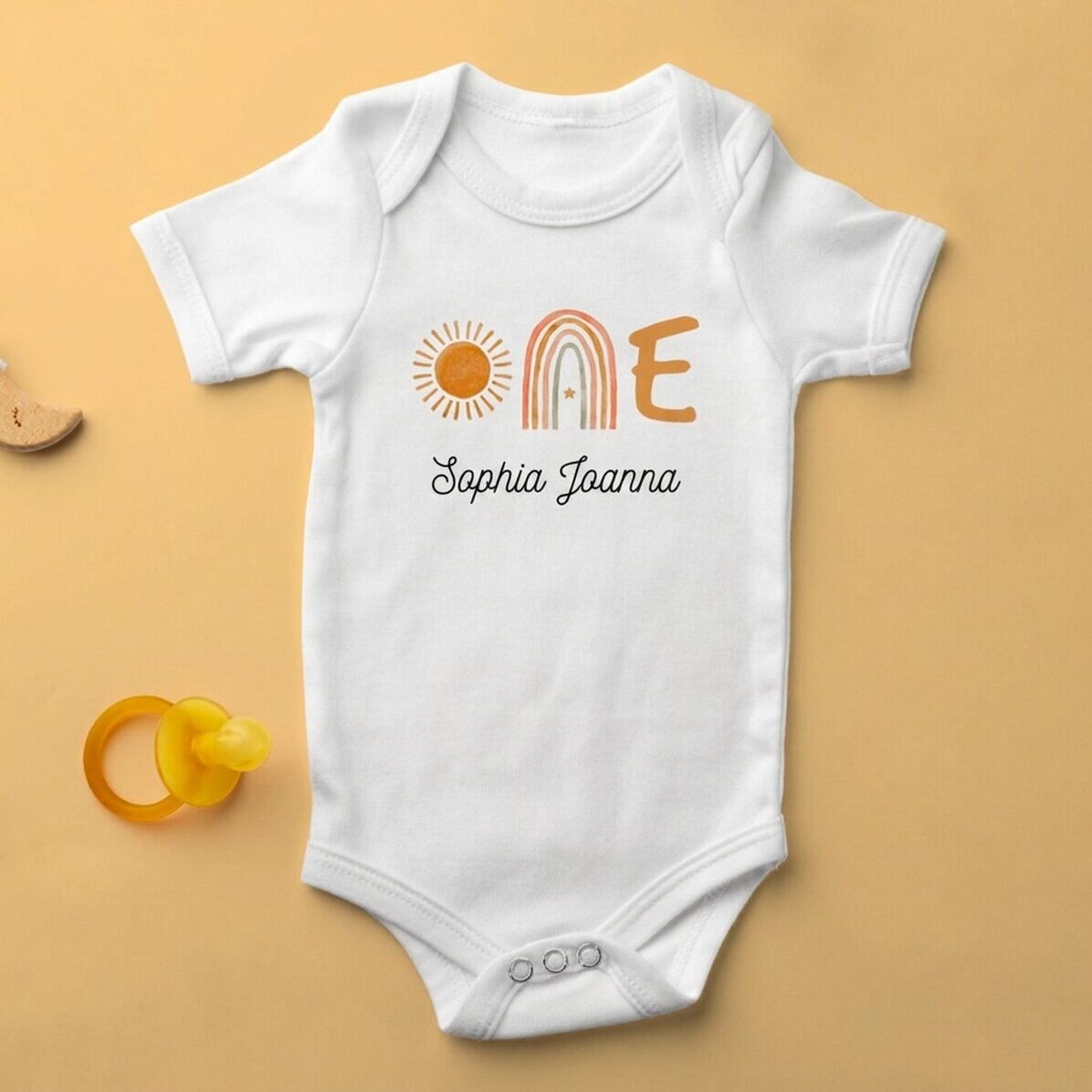 Body voor kinderen, gepersonaliseerd met naam - ONE