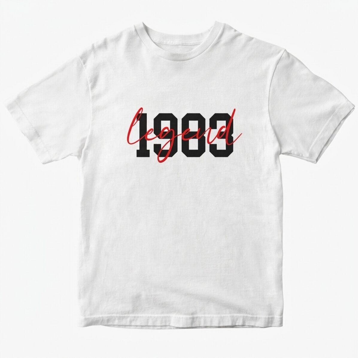 Katoenen T-shirt met gepersonaliseerde tekst - Legend