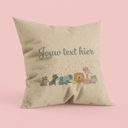 Gepersonaliseerd kussen met tekst - Baby's naam - In