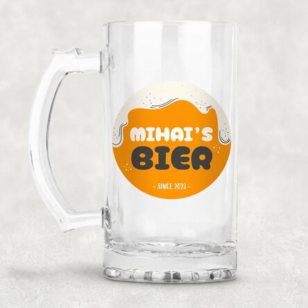 Gepersonaliseerde bierpul met tekst - BEER