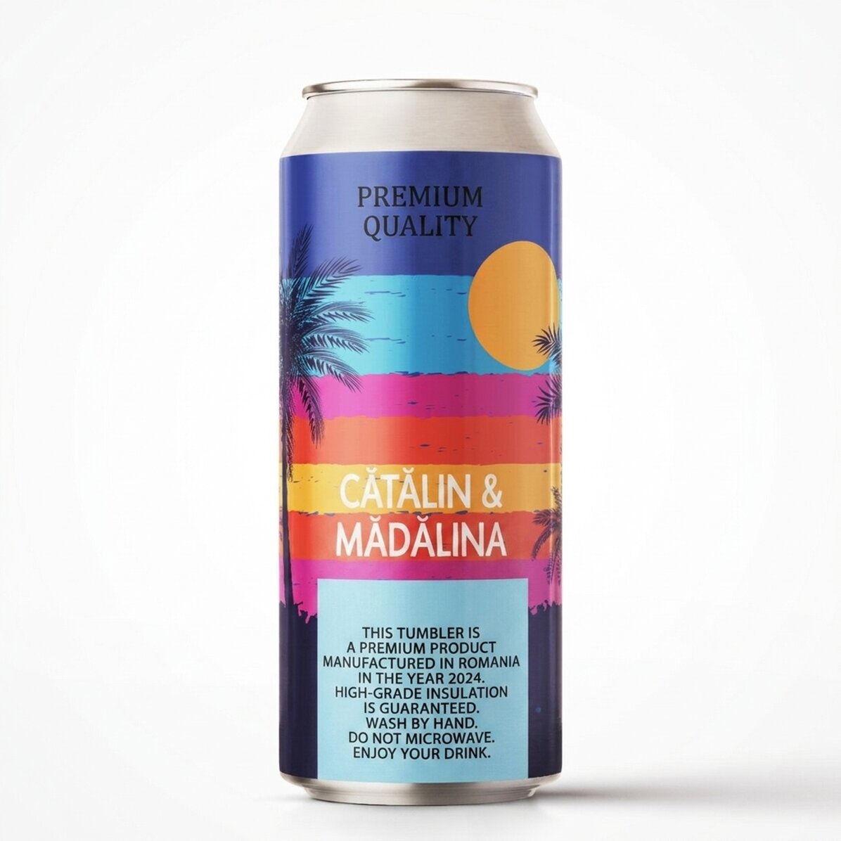 Bier in een blikje met gepersonaliseerde tekst - summer vibes