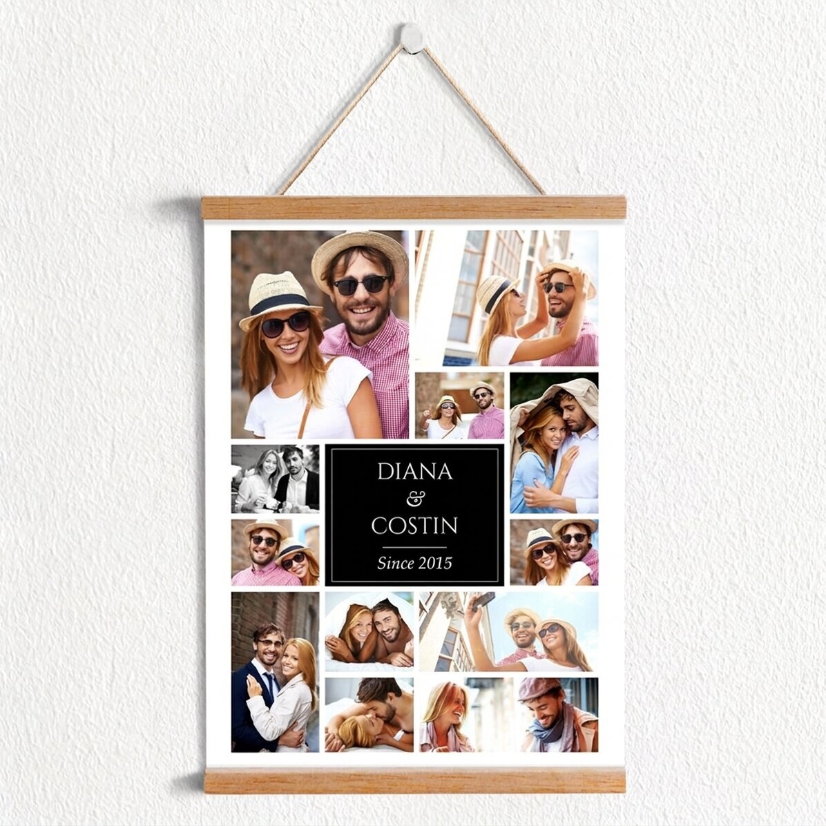 Gepersonaliseerde poster met 12 foto’s