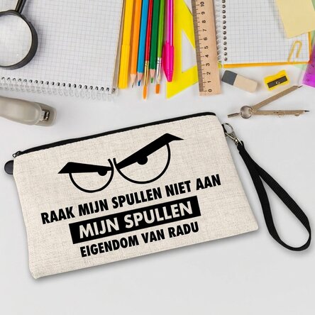 Gepersonaliseerde kinderset met tekst - Don't touch my stuff