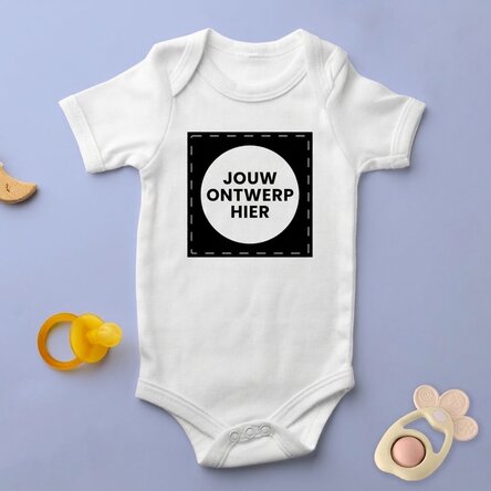 Gepersonaliseerd kinderbody met jouw vierkante afbeelding