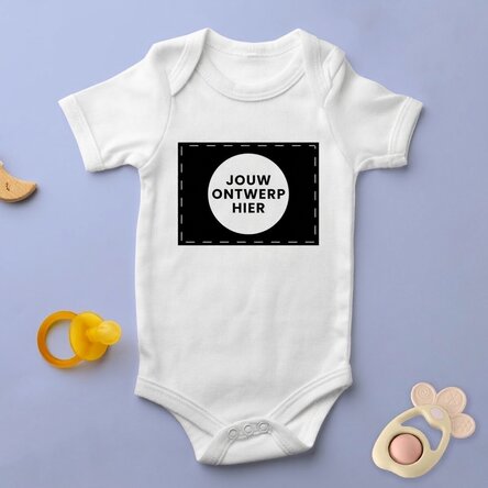 Gepersonaliseerd kinderbody met jouw afbeelding in liggende indeling