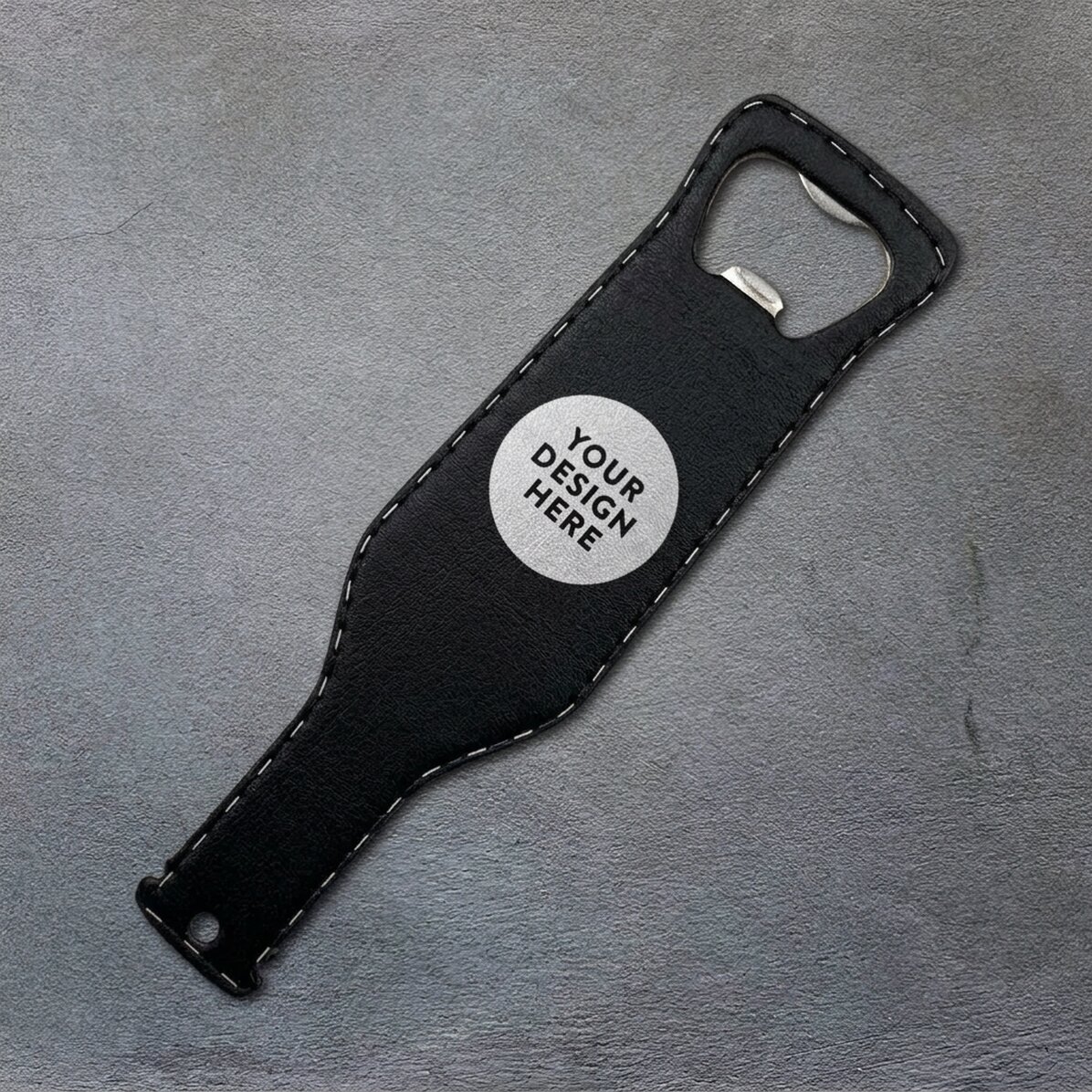 Bieropener in de vorm van een fles, gepersonaliseerd met jouw eigen ontwerp