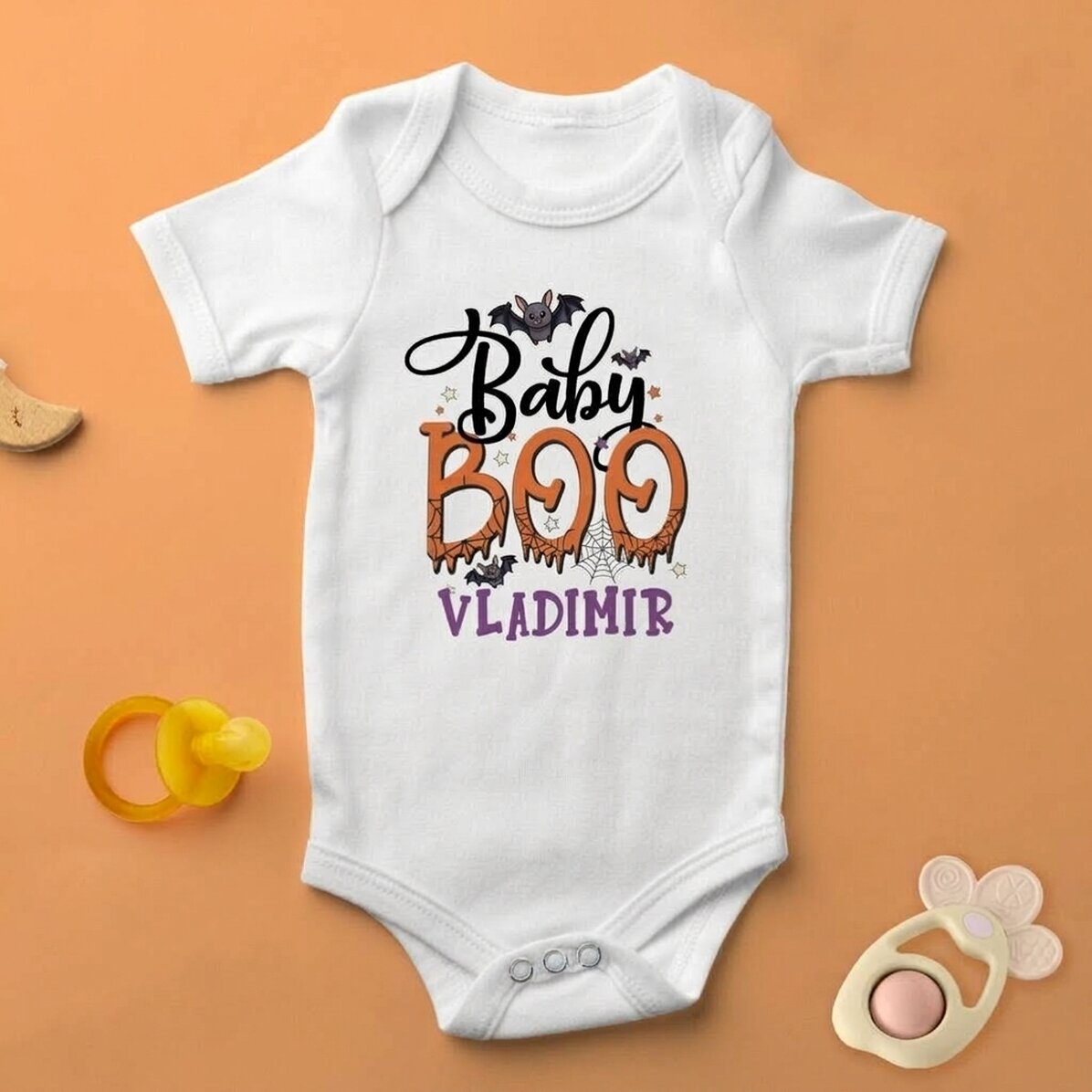 Body voor kinderen, gepersonaliseerd met naam - Baby Boo