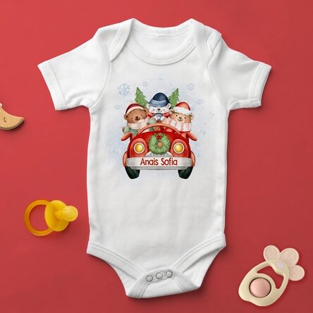 Gepersonaliseerd kinderbody met tekst - Kerstmis