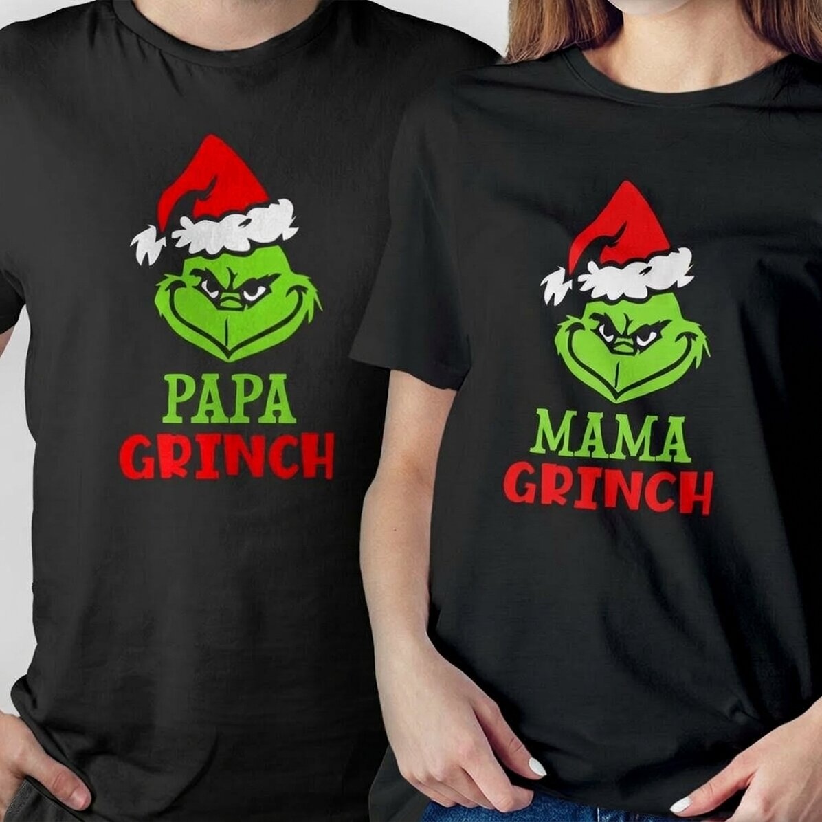 Katoenen T-shirt met eigen tekst - Grinch