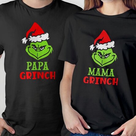 Katoenen T-shirt met eigen tekst - Grinch