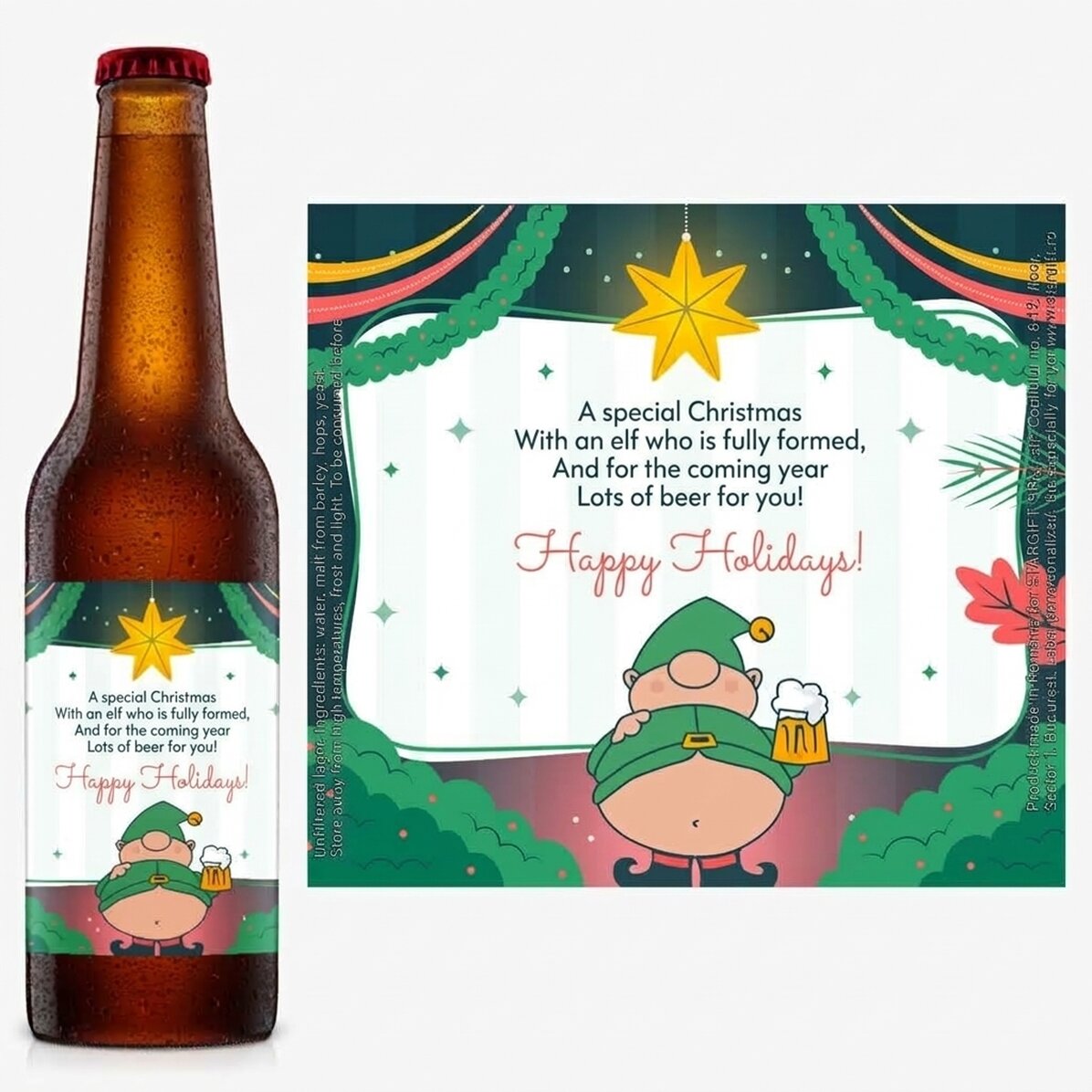 Bier met gepersonaliseerde tekst - Elf-brouwer