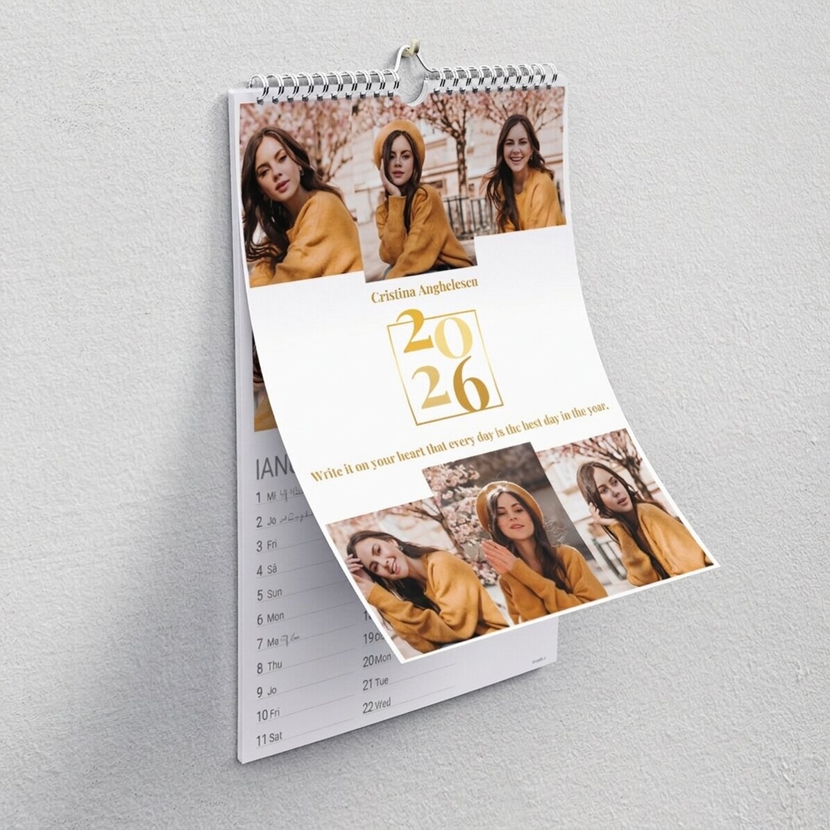 Gepersonaliseerde kalender met foto