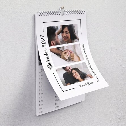 Gepersonaliseerde kalender met foto's en een boodschap - Bijzondere momenten