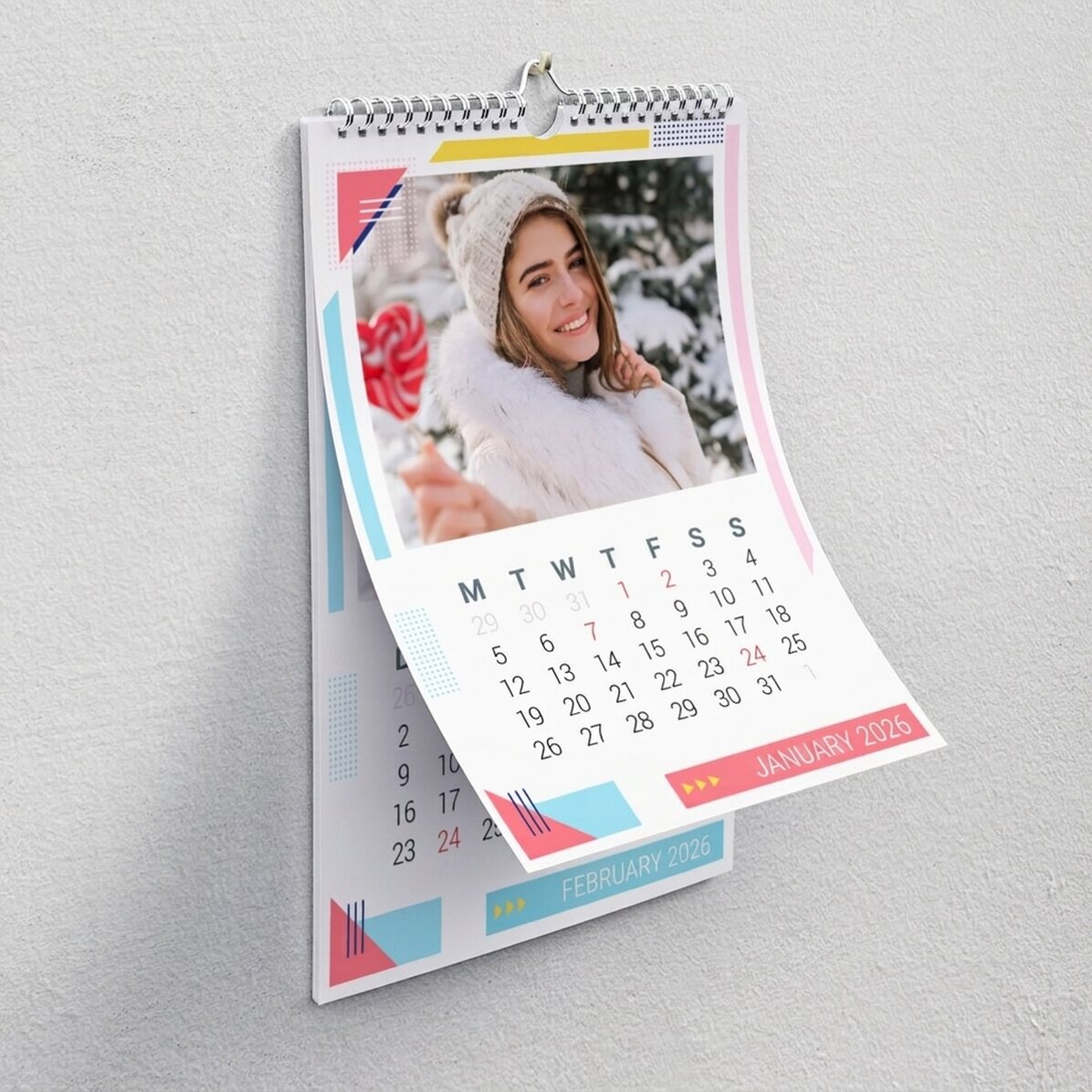 Gepersonaliseerde kalender met foto