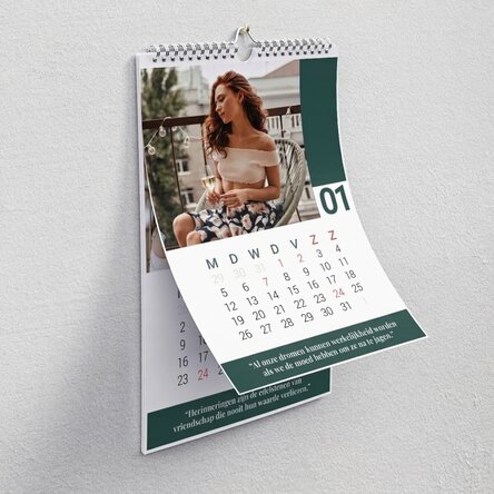 Gepersonaliseerde kalender met foto's en berichten - Speciale dagen