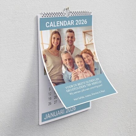 Gepersonaliseerde kalender met foto’s voor je dierbaren