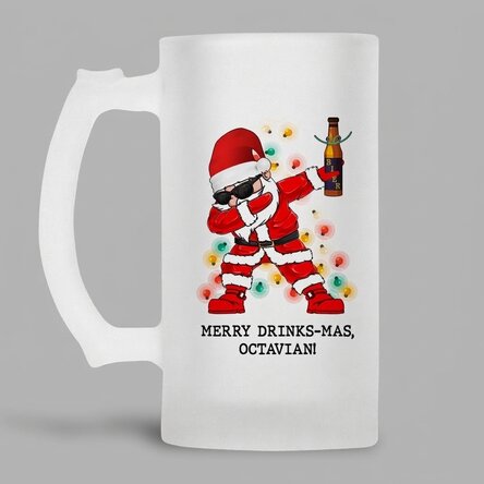 Bierpul met gepersonaliseerde tekst - Merry Drinks - Mas