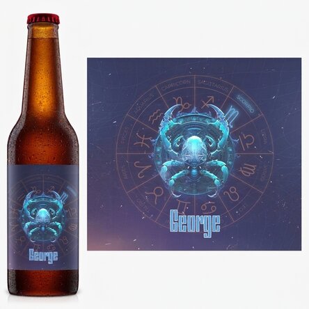 Bier met naam en sterrenbeeld - Schorpioen