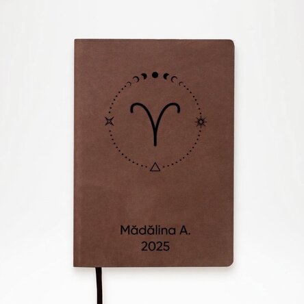 Gepersonaliseerde leren agenda met tekst en het sterrenbeeld Ram