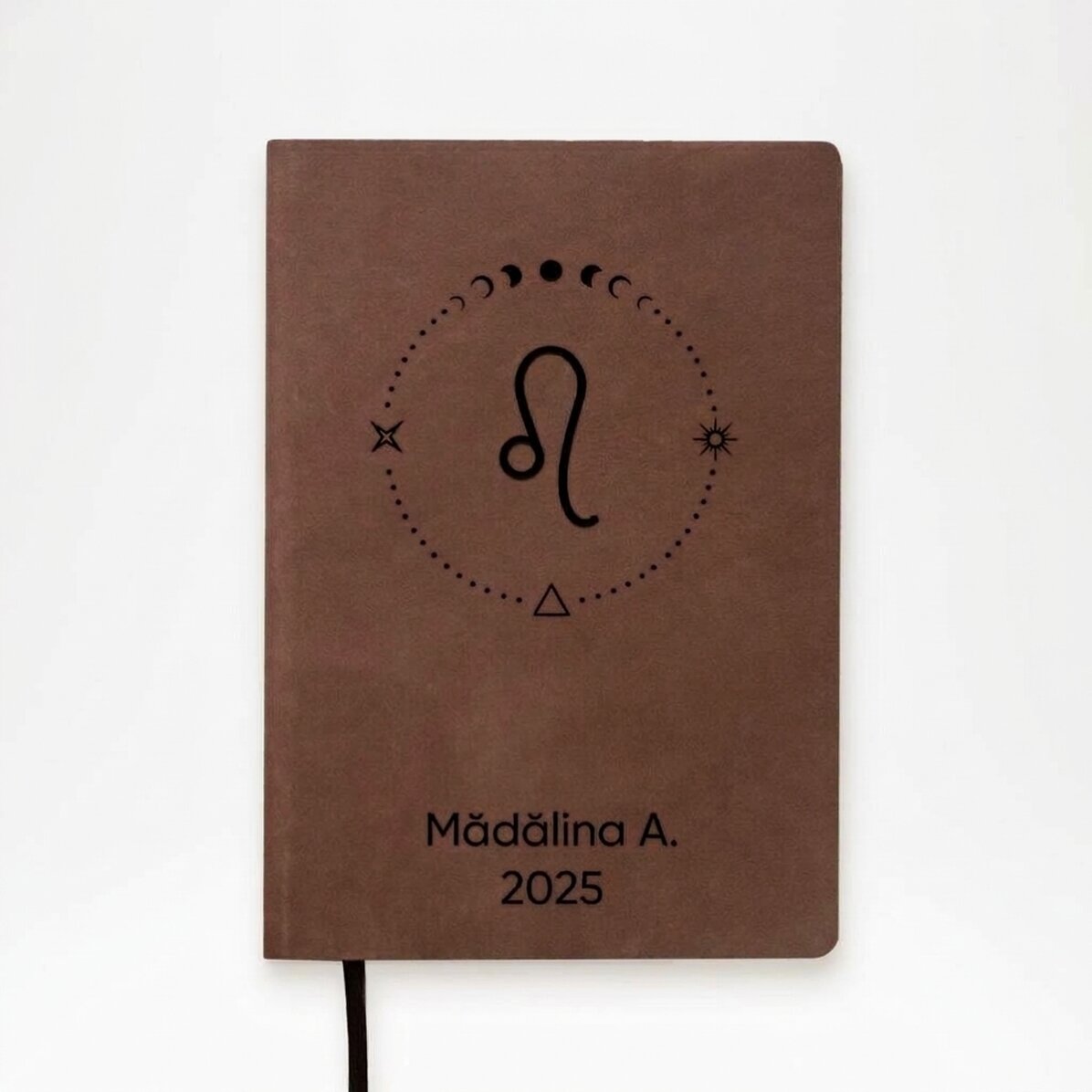 Gepersonaliseerde leren agenda met tekst en het sterrenbeeld Leeuw