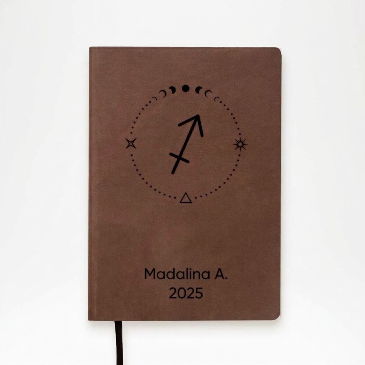 Gepersonaliseerde leren agenda met tekst en het sterrenbeeld Boogschutter