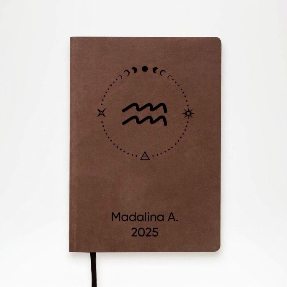 Gepersonaliseerde leren agenda met tekst en het sterrenbeeld Waterman