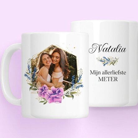 Gepersonaliseerde mok met foto en boodschap - Mijn lieveling