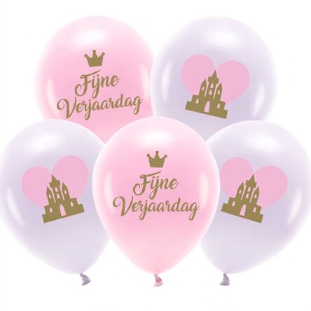 Set van 5 ballonnen - Birthday Pink