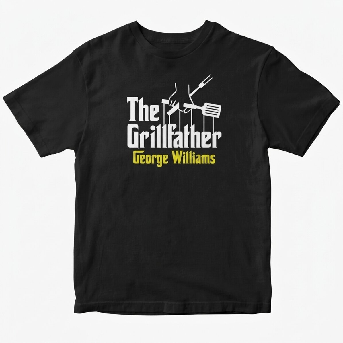 Katoenen T-shirt met gepersonaliseerde tekst - The grillfather