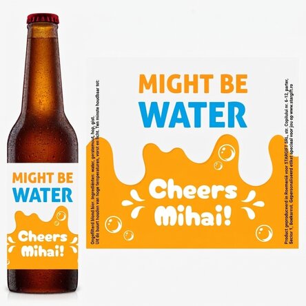 Bier met een persoonlijke boodschap - Proost!