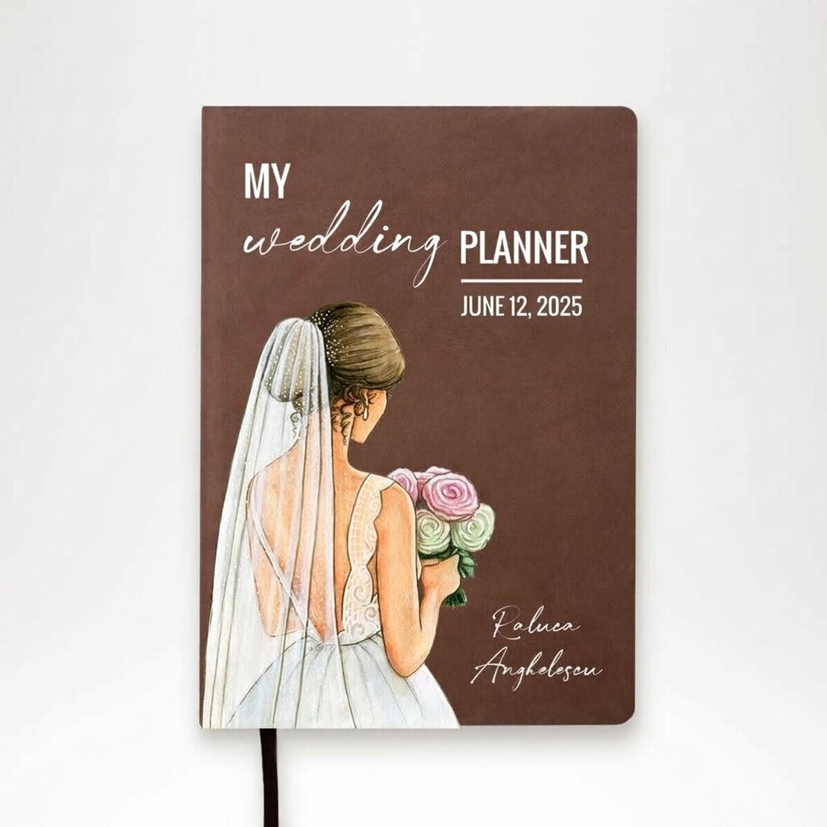 Gepersonaliseerde agenda met tekst - My wedding planner