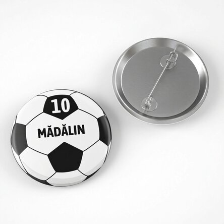Gepersonaliseerde button met naam - Bal