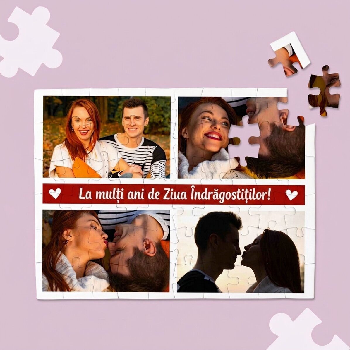 Gepersonaliseerde puzzel met 4 foto
