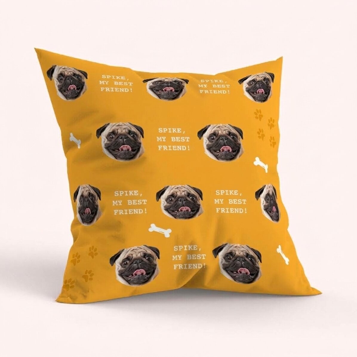 Personalised cushion with 10 photos on both sides - Dog
