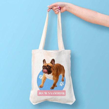 Gepersonaliseerde tas met een foto en naam