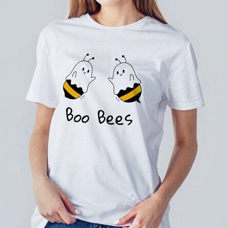 Katoenen T-shirt met gepersonaliseerde tekst - Boo