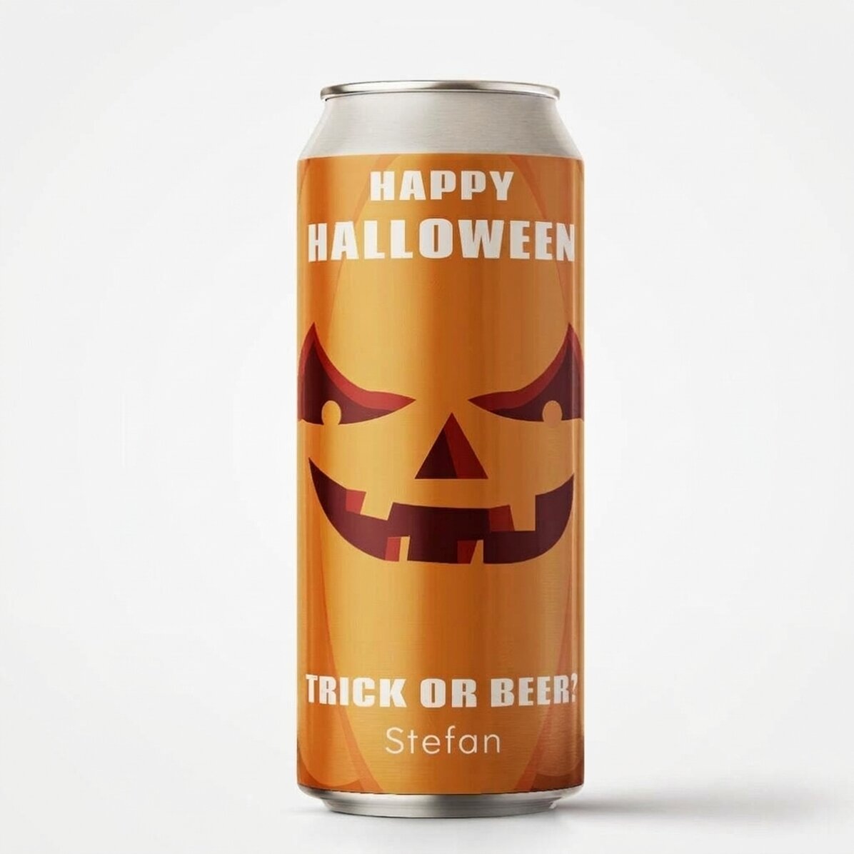 Bier in een blikje met gepersonaliseerde tekst - Pumpkin