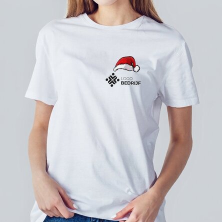 Gepersonaliseerd katoenen T-shirt met kerstlogo