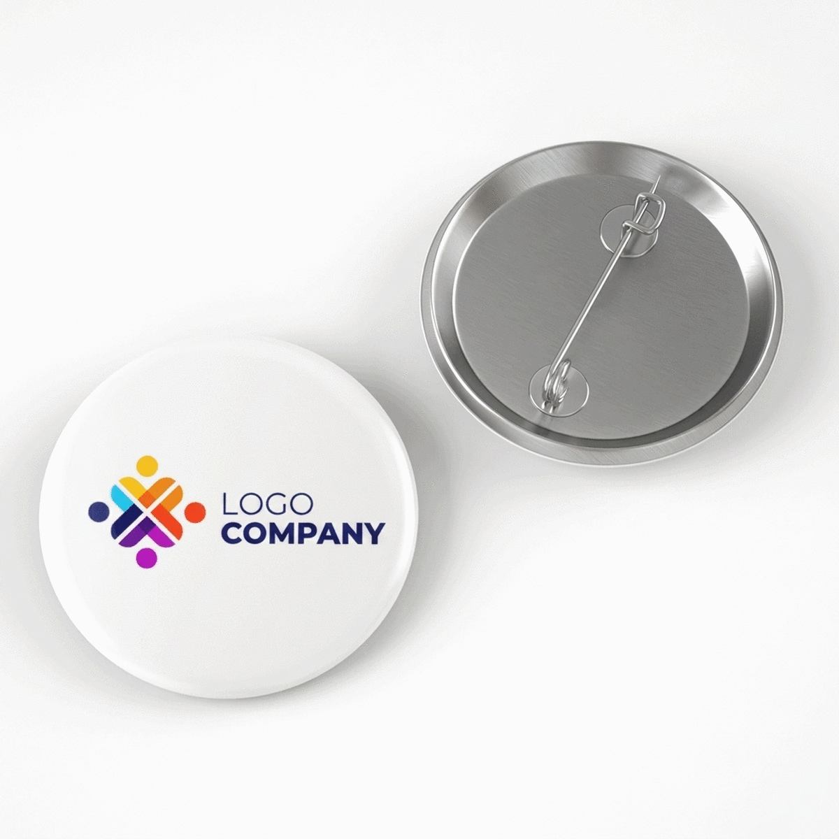 Gepersonaliseerde button met logo