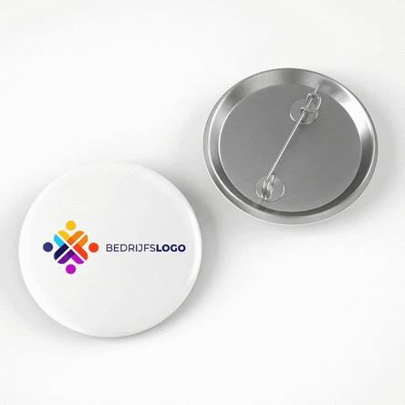 Gepersonaliseerde button met logo