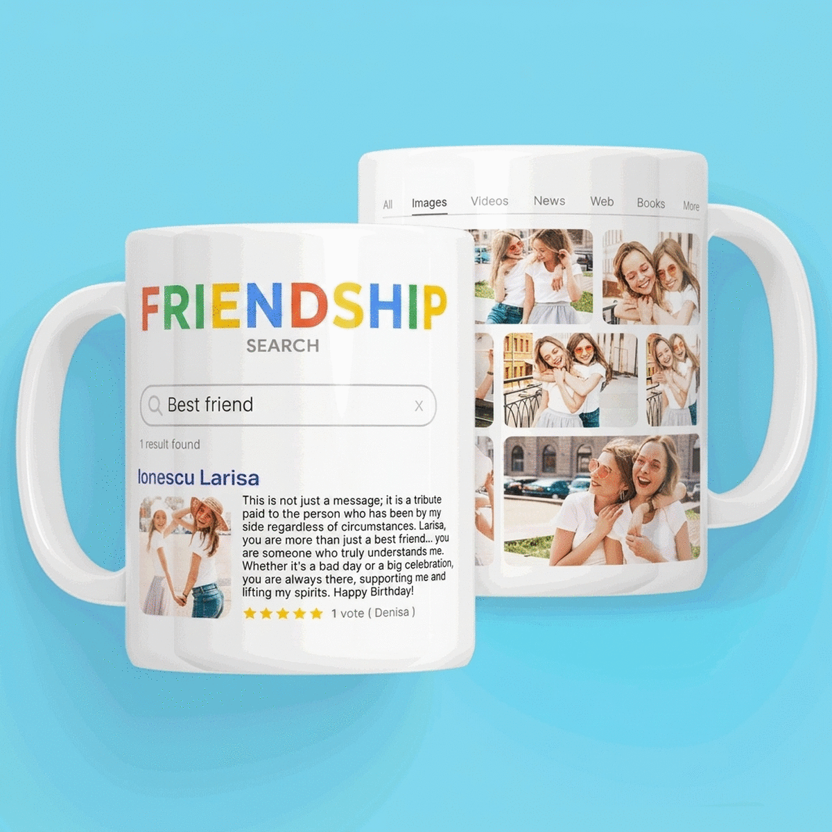 Gepersonaliseerde mok met 9 foto