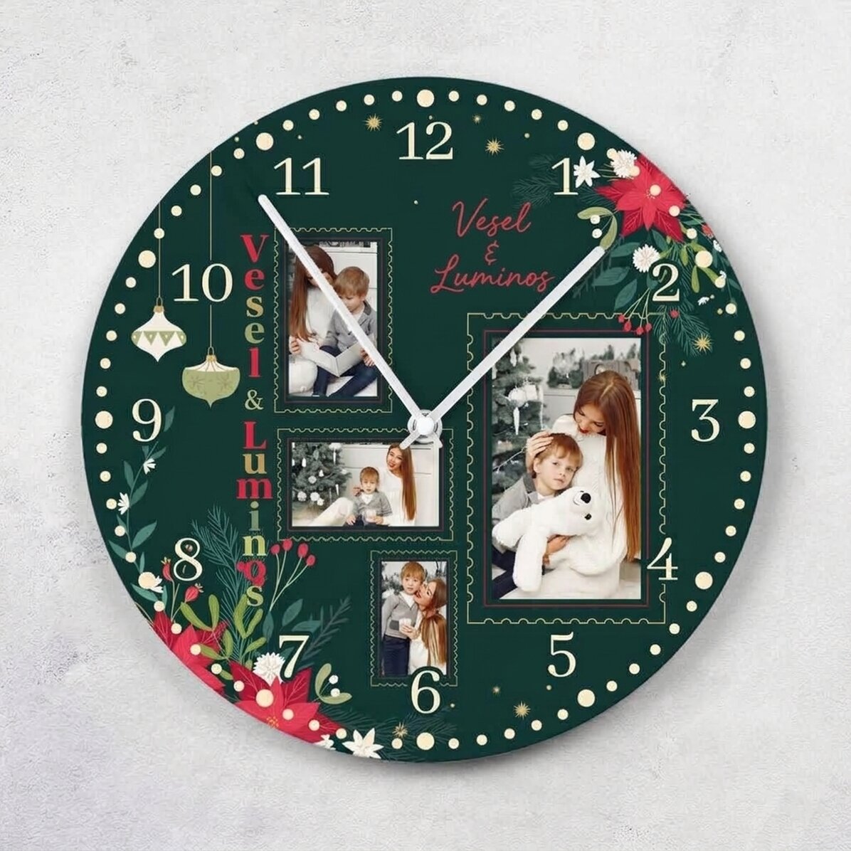 Gepersonaliseerd horloge met 4 foto