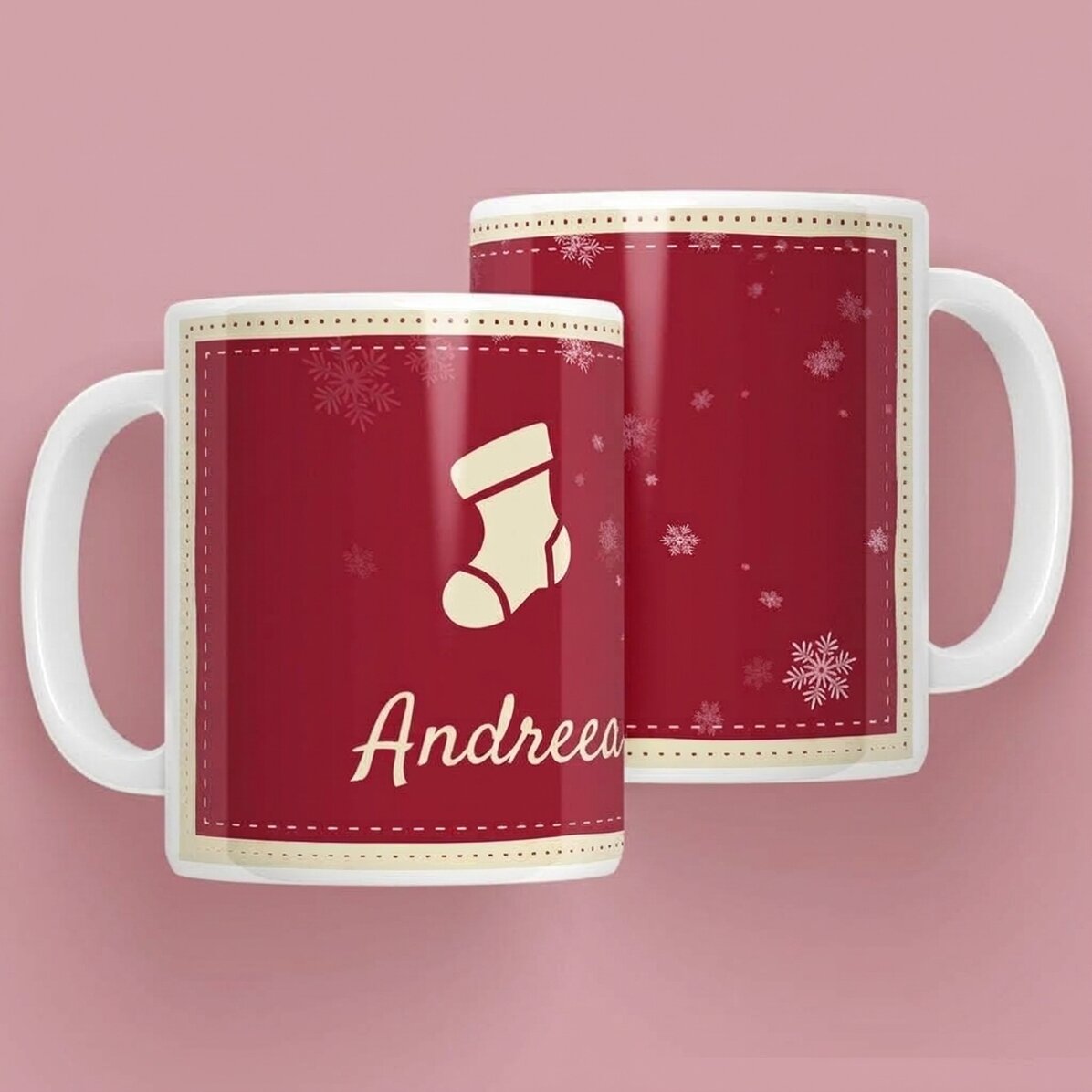 Gepersonaliseerde kerstbeker met naam