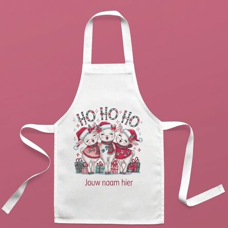 Gepersonaliseerde kindersok met tekst - HO HO HO!