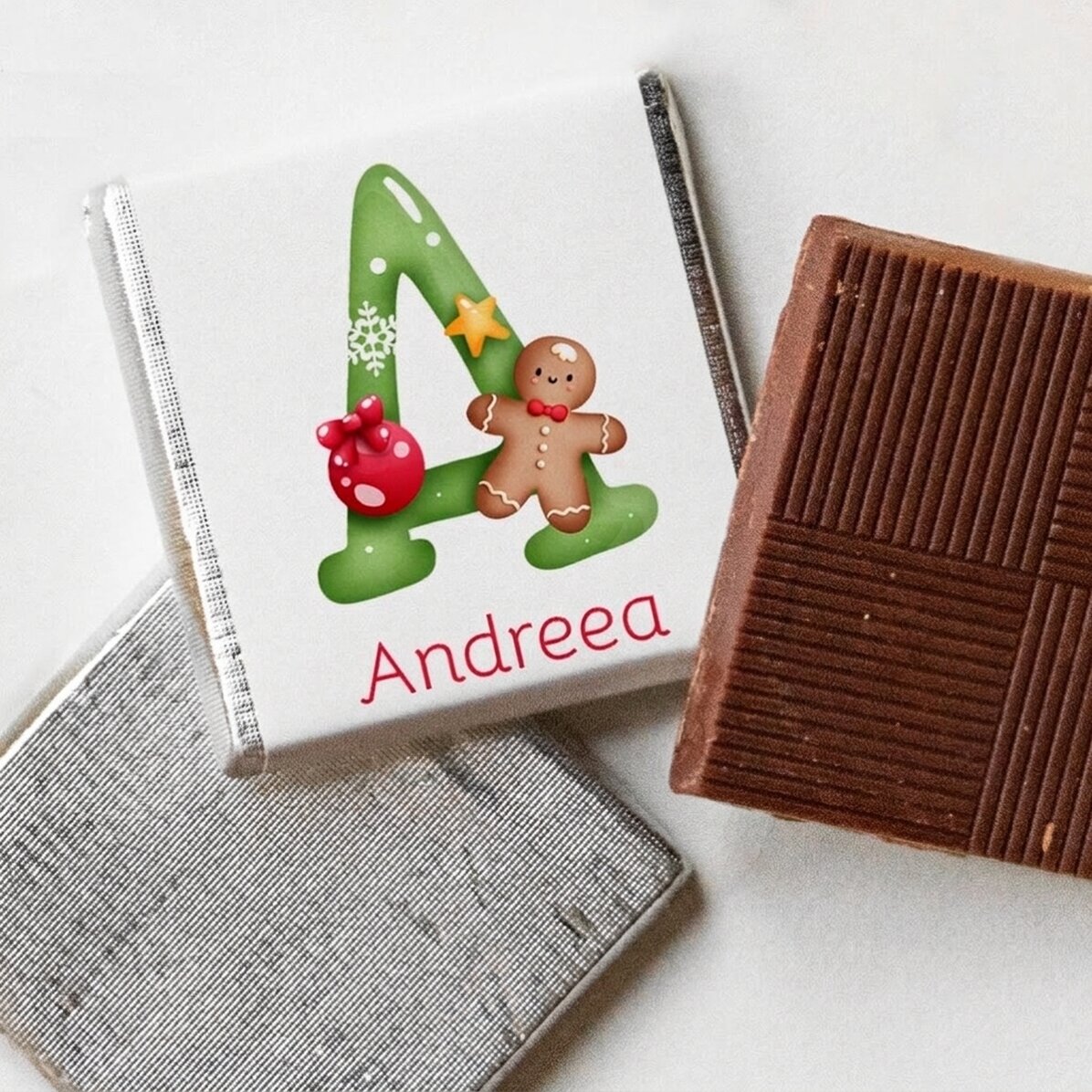 Gepersonaliseerde mini-chocolade met naam - Kerstmis