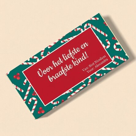 Chocolade met een persoonlijke boodschap – van Sinterklaas